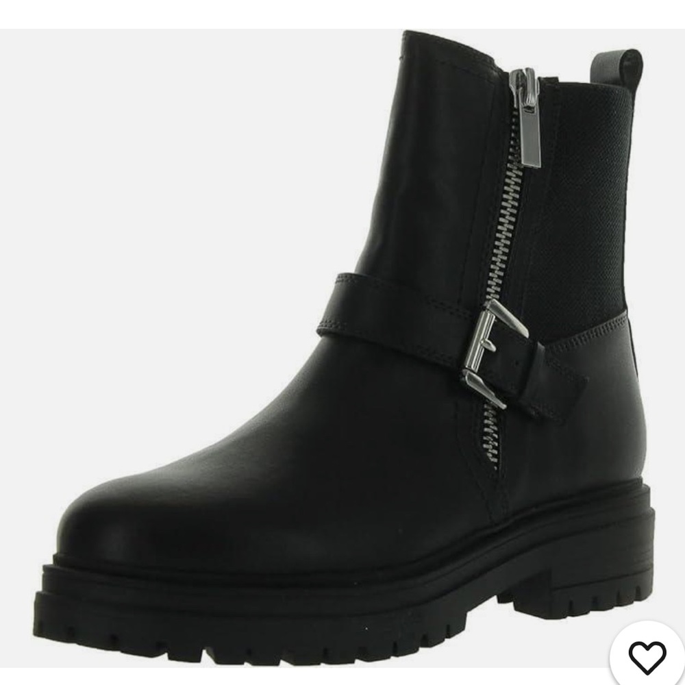 Aqua College Women's GRANT Faux Leather Ankle Boots Black Size 9M US #2